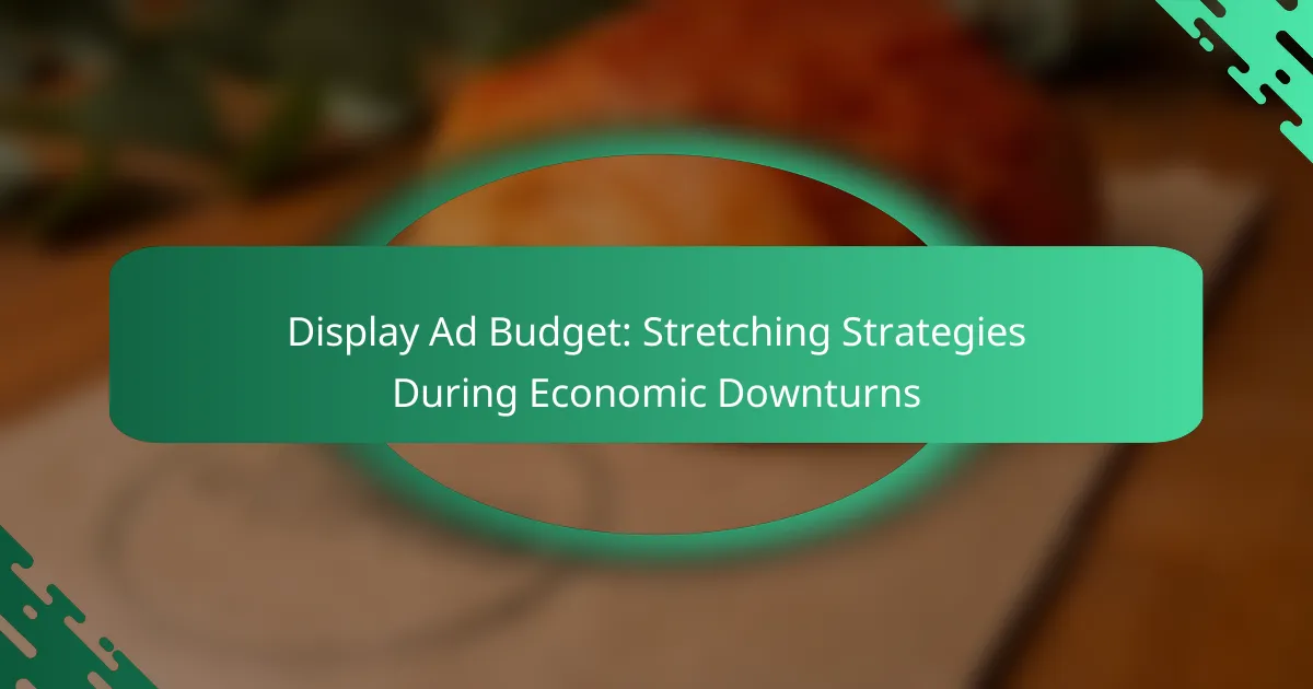 Budget per Annunci Display: Strategie di Allungamento Durante le Fasi di Recessione Economica