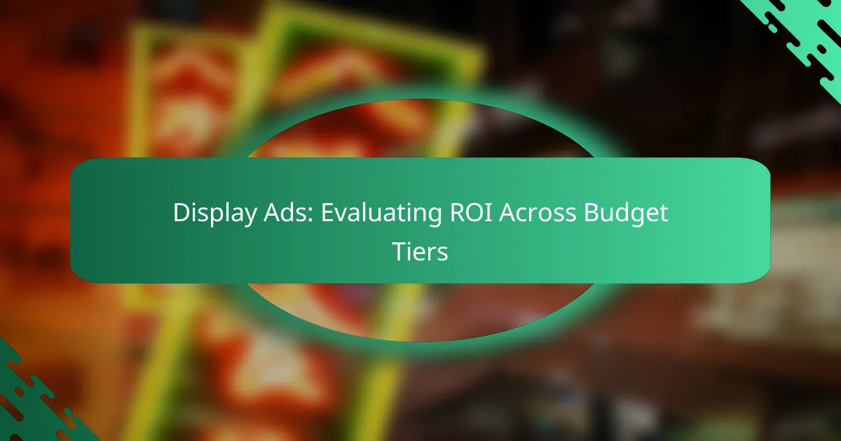 Display Ads: Valutazione del ROI tra le Fasce di Budget