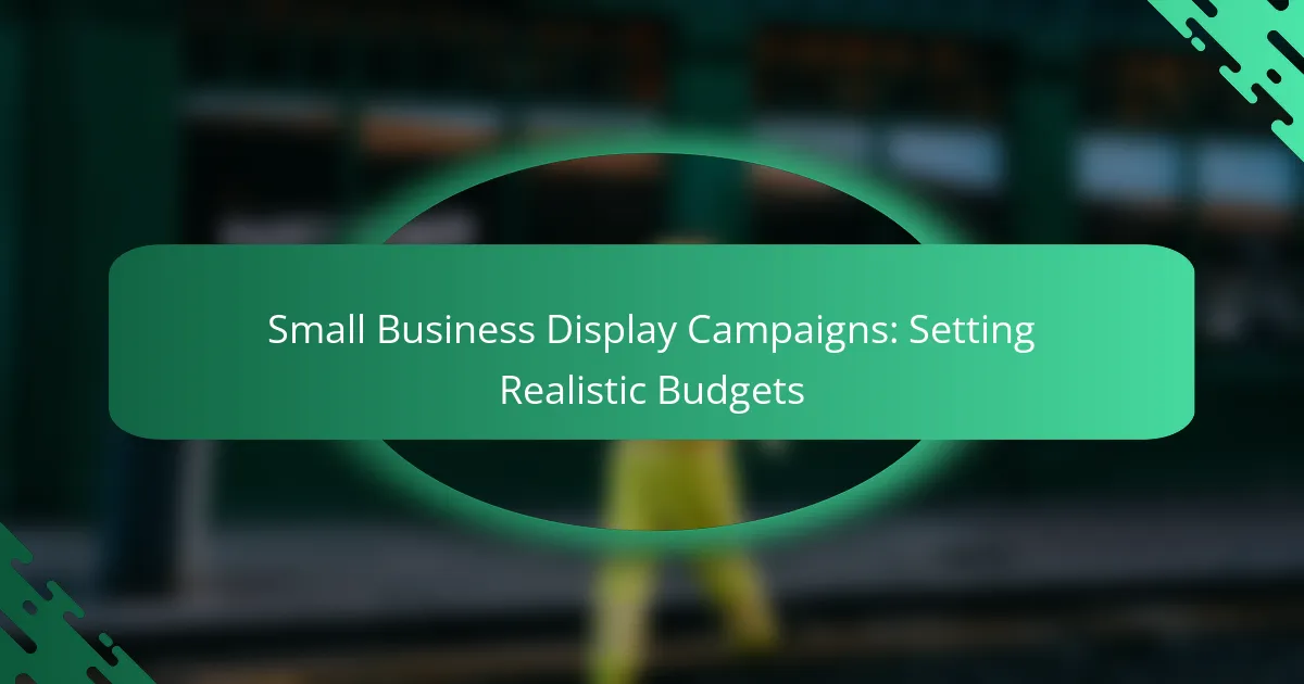 Campagne Display per Piccole Imprese: Impostare Budget Realistici